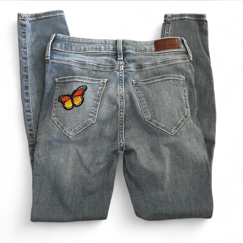 Hollister Dark Gray High-Rise Skinny Jeans
